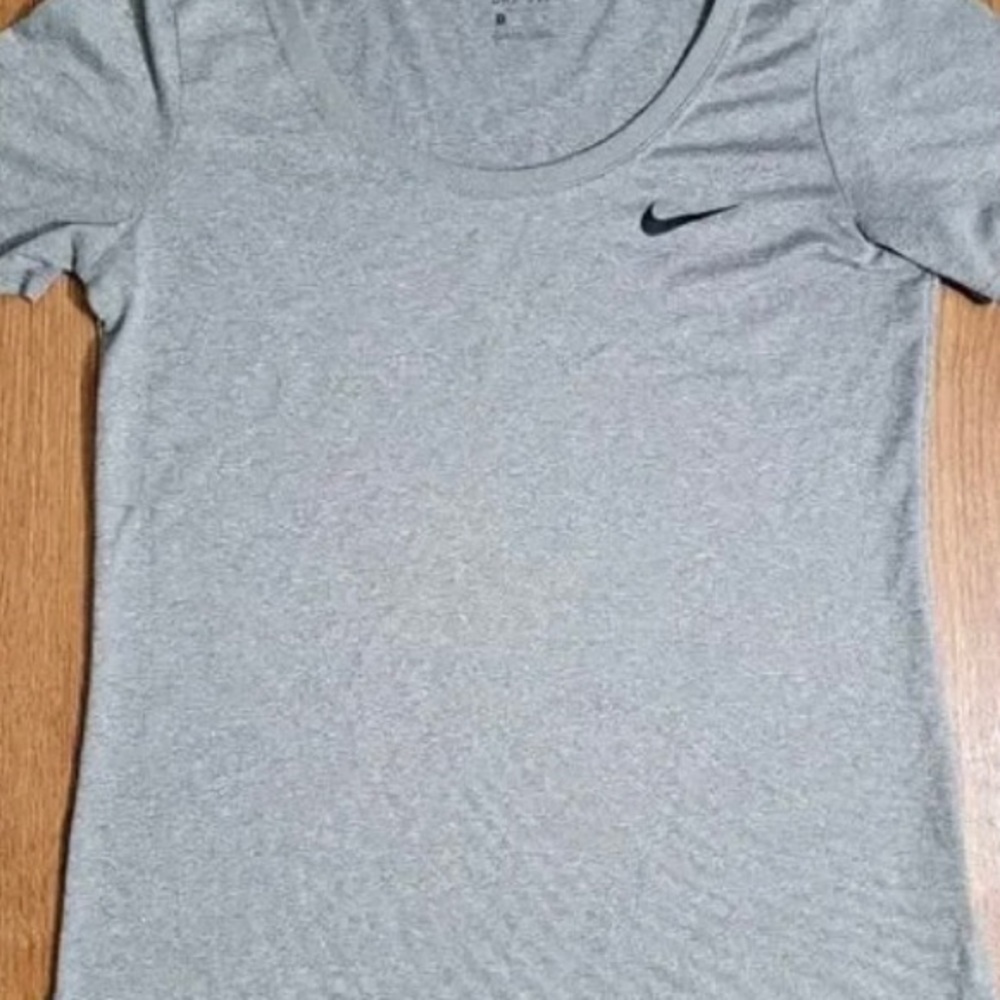 Plain grey Nike Dri-Fit tee shirt